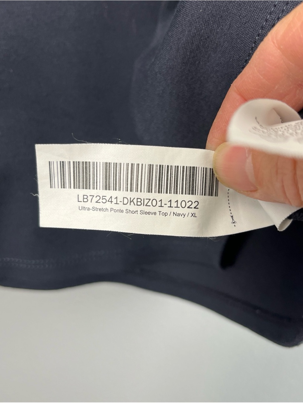 Quince Navy Short-Sleeve Boatneck Tee - Picture 5 of 7